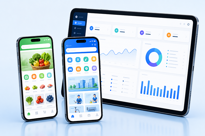 溧阳app定制开发设备与后台系统展示